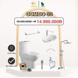 Combo thiết bị vệ sinh phòng tắm 03