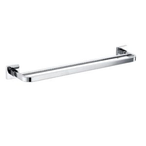 Giá vắt khăn đôi chrome chân vuông PK-5302 - LanAnh